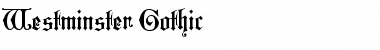 Westminster Gothic Regular Font Westminster Gothic Regular Font