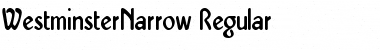 Download WestminsterNarrow Font