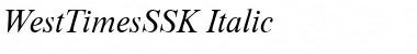 WestTimesSSK Italic Font