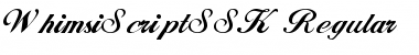 WhimsiScriptSSK Regular Font