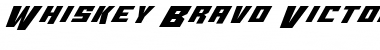 Whiskey Bravo Victor Ex Ex Font