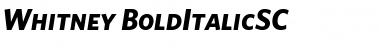 Whitney Bold Italic Font