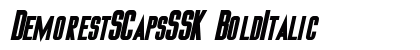 DemorestSCapsSSK BoldItalic Preview