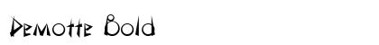 Demotte Bold preview