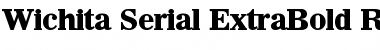 Wichita-Serial-ExtraBold Regular Font