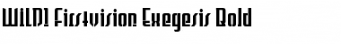 WILD1 Firstvision Exegesis Bold Font WILD1 Firstvision Exegesis Bold Font