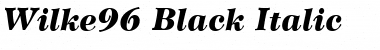 Wilke96-Black BlackItalic Font