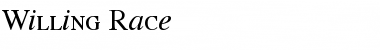 Willing Race Regular Font