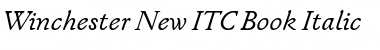 Winchester New ITC Book Italic Font