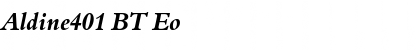Download Aldine401 BT Eo Font