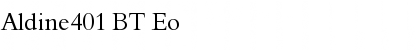 Download Aldine401 BT Eo Font