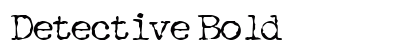 Detective Bold preview