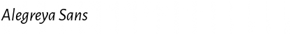 Download Alegreya Sans Font