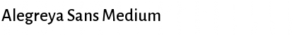 Download Alegreya Sans Medium Font