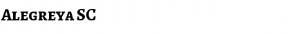 Download Alegreya SC Font