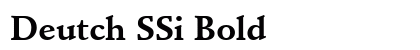 Deutch SSi Bold preview