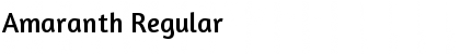 Amaranth Regular Font