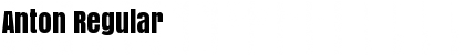 Anton Regular Font