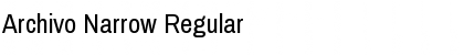 Download Archivo Narrow Font