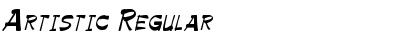 Artistic Regular Font