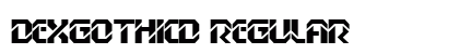 DexGothicD Regular preview
