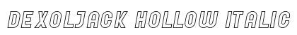 Dexoljack Hollow Italic Preview