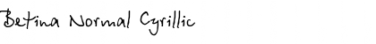 Betina Normal Cyrillic Font