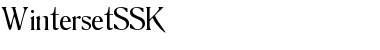 WintersetSSK Regular Font WintersetSSK Regular Font