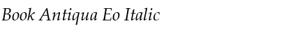 Book Antiqua Eo Italic Font