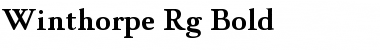 Winthorpe Bold Font