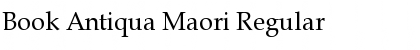 Book Antiqua Maori Regular Font