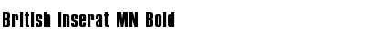 British Inserat MN Font