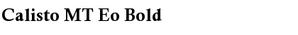 Calisto MT Eo Bold Font