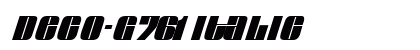 Deco-G761 Italic preview