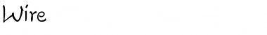 Wire Regular Font