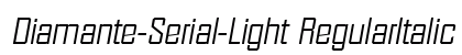 Diamante-Serial-Light RegularItalic Preview