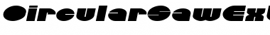 Download CircularSawExtended Font Download CircularSawExtended Font