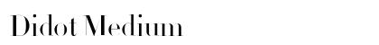 Didot Medium Font