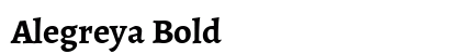 Alegreya Bold preview