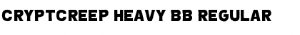 CryptCreep Heavy BB Regular Font