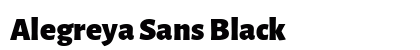 Alegreya Sans Black preview