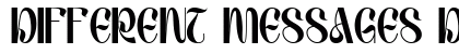 DIFFERENT MESSAGES DEMO Regular preview