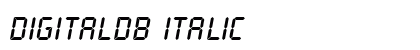 DigitalDB Italic preview