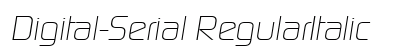 Digital-Serial RegularItalic Preview