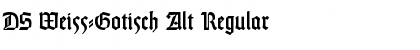 DS Weiss-Gotisch Alt Regular Font