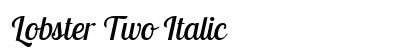 Lobster Two Italic Preview