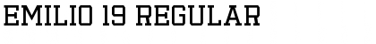 Emilio 19 Regular Font