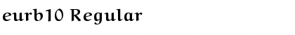 Download eurb10 Font Download eurb10 Font