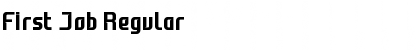 First Job Regular Font