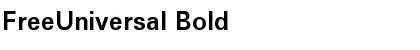 Download FreeUniversal Font